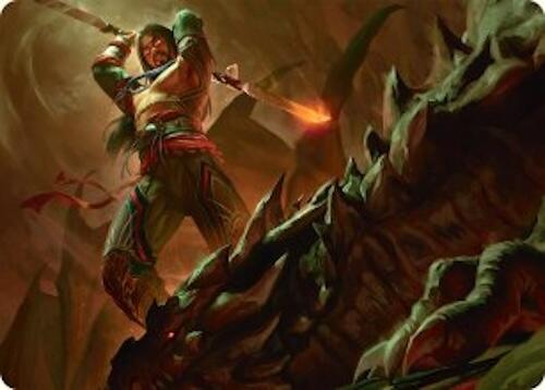 Sarkhan's Resolve Art Card (18/54) [Tarkir: Dragonstorm Art Series] - Magic: The Gathering - Card Brawlers | Quebec | Canada |