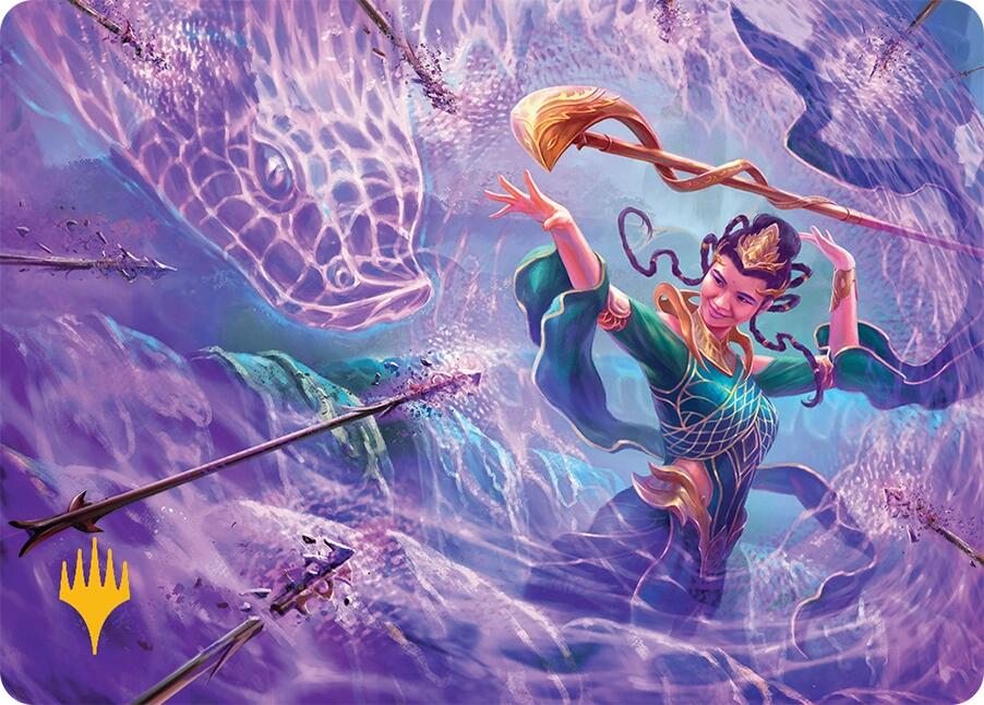 Snakeskin Veil Art Card (19/54) (Gold-Stamped Signature) [Tarkir: Dragonstorm Art Series] - Magic: The Gathering - Card Brawlers | Quebec | Canada |