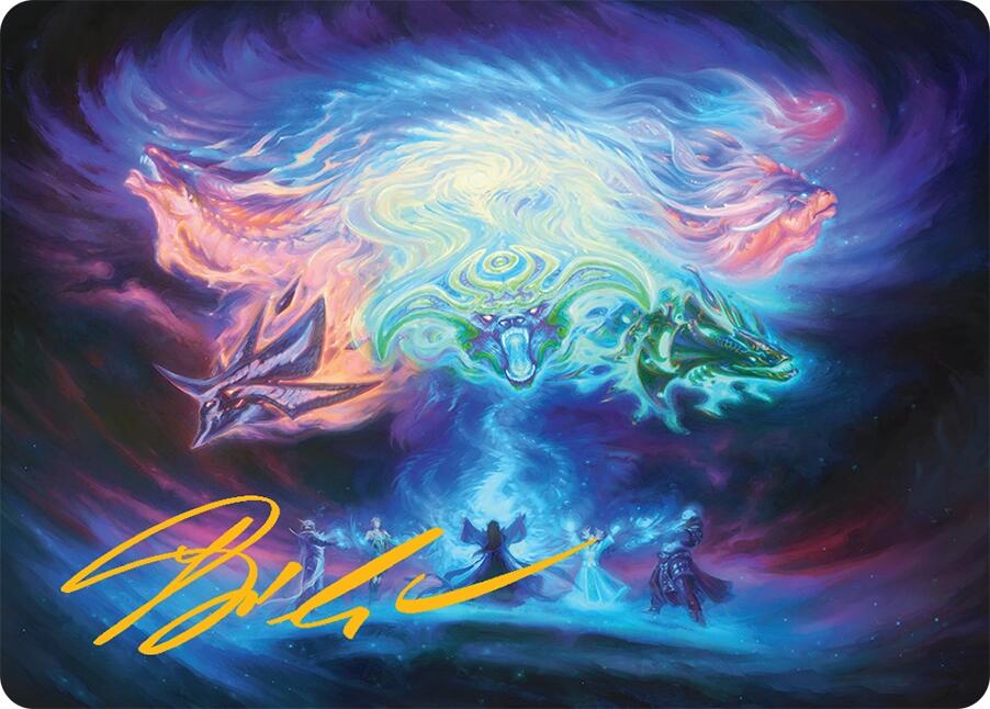 Call the Spirit Dragons Art Card (21/54) (Gold-Stamped Signature) [Tarkir: Dragonstorm Art Series] - Magic: The Gathering - Card Brawlers | Quebec | Canada |