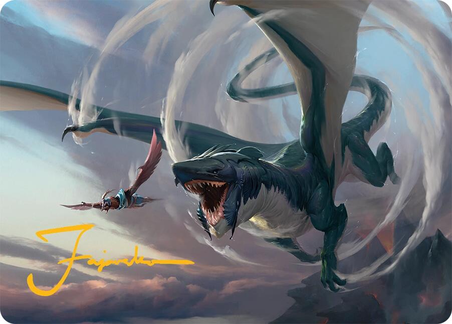 Whirlwing Stormbrood Art Card (27/54) (Gold-Stamped Signature) [Tarkir: Dragonstorm Art Series] - Magic: The Gathering - Card Brawlers | Quebec | Canada |