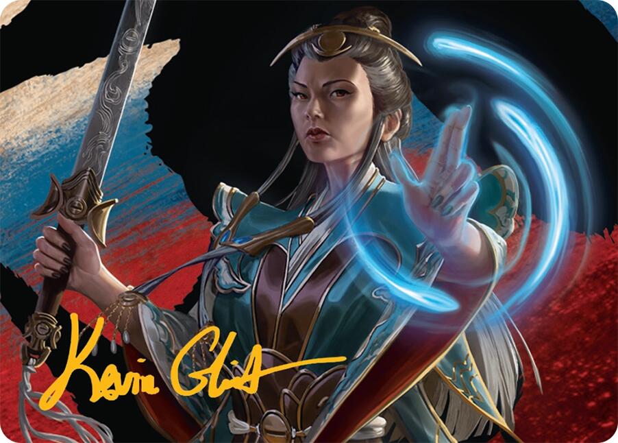 Narset, Jeskai Waymaster Art Card (44/54) (Gold-Stamped Signature) [Tarkir: Dragonstorm Art Series] - Magic: The Gathering - Card Brawlers | Quebec | Canada |