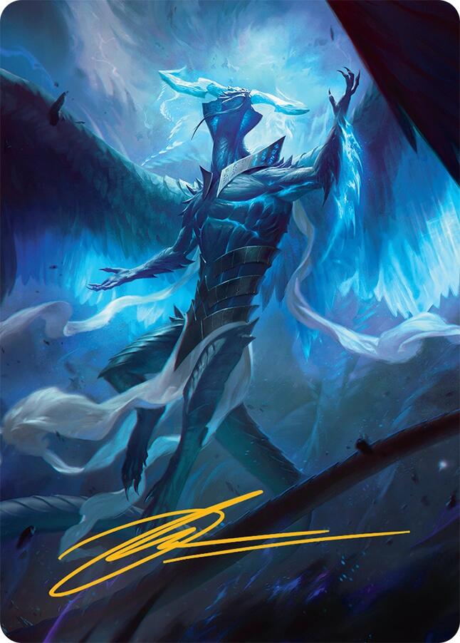 Ugin, Eye of the Storms Art Card (1/54) (Gold-Stamped Signature) [Tarkir: Dragonstorm Art Series] - Magic: The Gathering - Card Brawlers | Quebec | Canada |