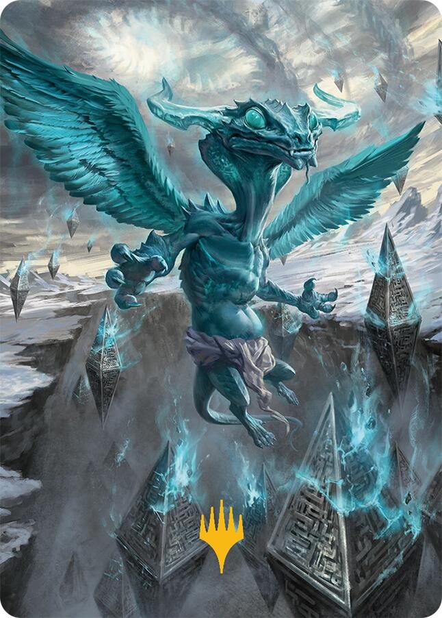 Ugin, Eye of the Storms Art Card (47/54) (Gold-Stamped Signature) [Tarkir: Dragonstorm Art Series] - Magic: The Gathering - Card Brawlers | Quebec | Canada |
