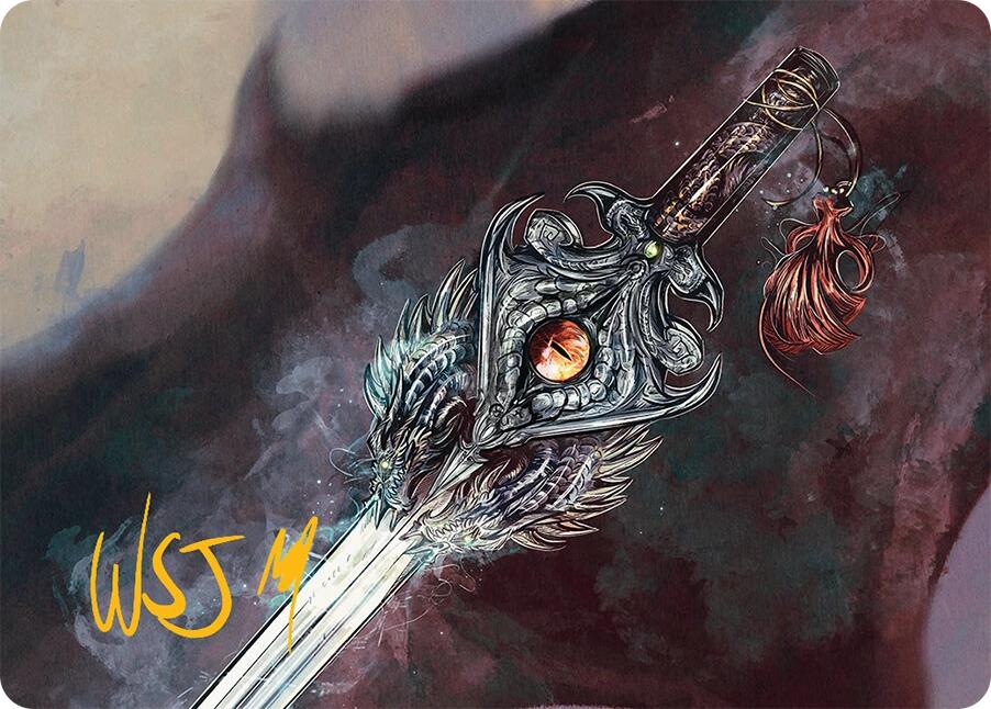Dragonfire Blade Art Card (40/54) (Gold-Stamped Signature) [Tarkir: Dragonstorm Art Series] - Magic: The Gathering - Card Brawlers | Quebec | Canada |