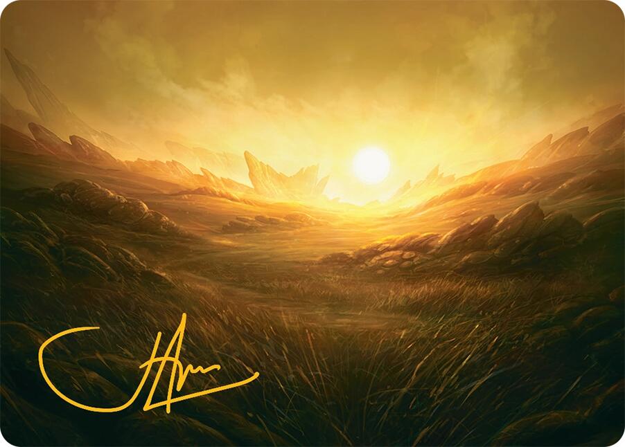 Plains Art Card (31/54) (Gold-Stamped Signature) [Tarkir: Dragonstorm Art Series] - Magic: The Gathering - Card Brawlers | Quebec | Canada |
