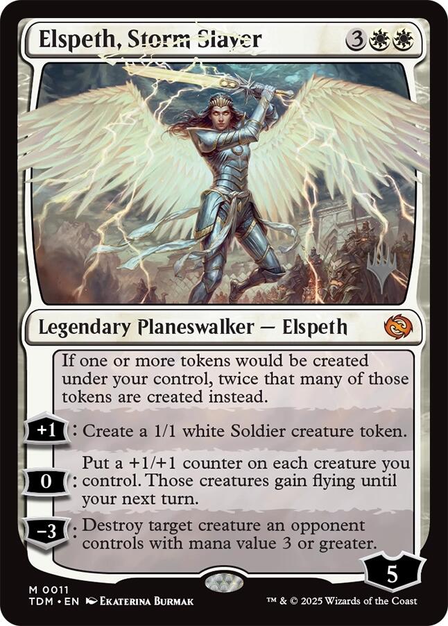 Elspeth, Storm Slayer [Tarkir: Dragonstorm Promos] - Magic: The Gathering - Card Brawlers | Quebec | Canada |