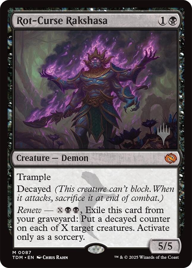 Rot-Curse Rakshasa [Tarkir: Dragonstorm Promos] - Magic: The Gathering - Card Brawlers | Quebec | Canada |