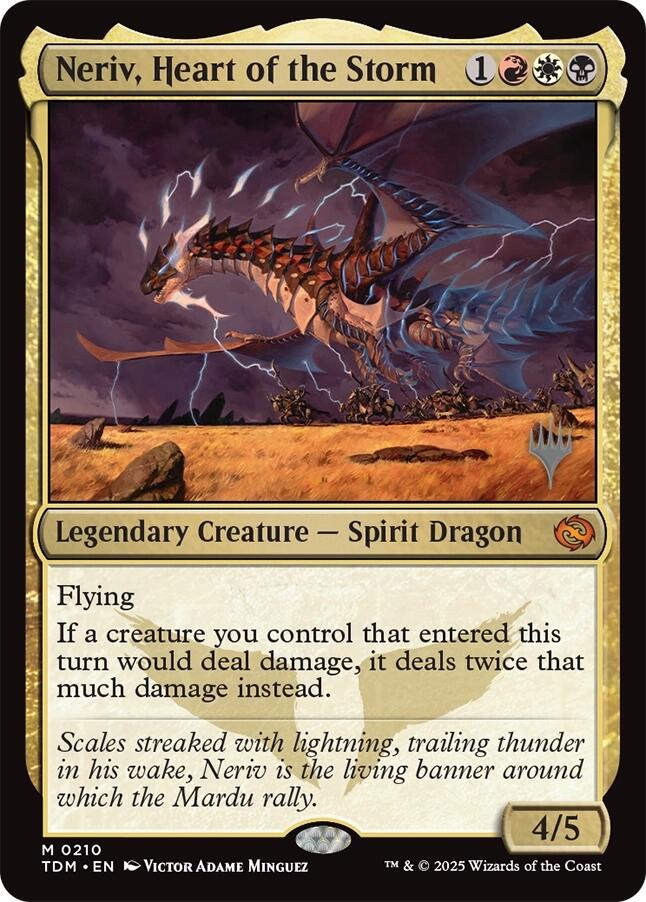 Neriv, Heart of the Storm [Tarkir: Dragonstorm Promos] - Magic: The Gathering - Card Brawlers | Quebec | Canada |