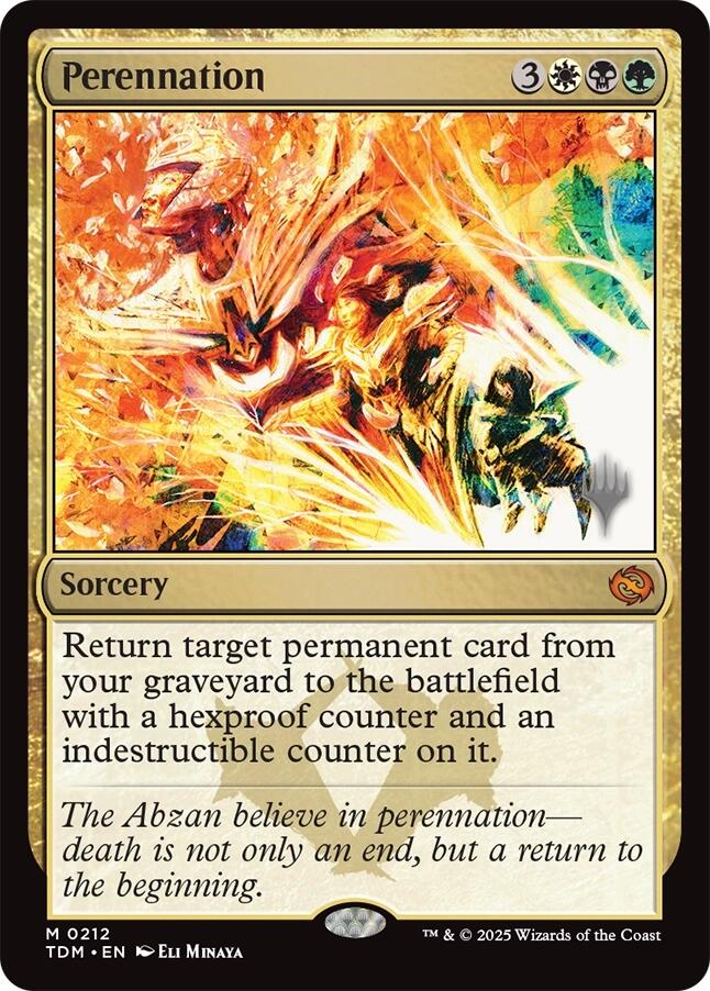 Perennation [Tarkir: Dragonstorm Promos] - Magic: The Gathering - Card Brawlers | Quebec | Canada |