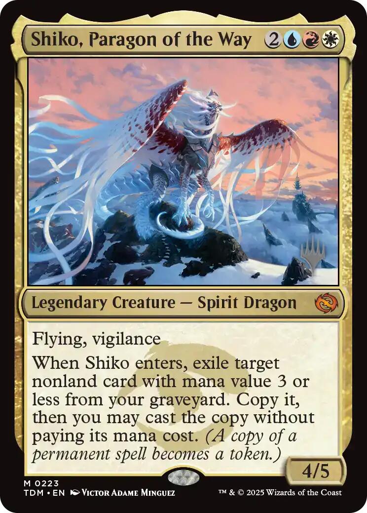Shiko, Paragon of the Way [Tarkir: Dragonstorm Promos] - Magic: The Gathering - Card Brawlers | Quebec | Canada |