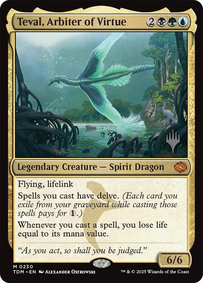 Teval, Arbiter of Virtue [Tarkir: Dragonstorm Promos] - Magic: The Gathering - Card Brawlers | Quebec | Canada |