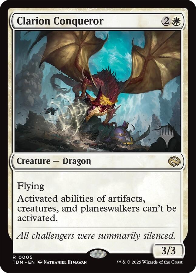 Clarion Conqueror [Tarkir: Dragonstorm Promos] - Magic: The Gathering - Card Brawlers | Quebec | Canada |