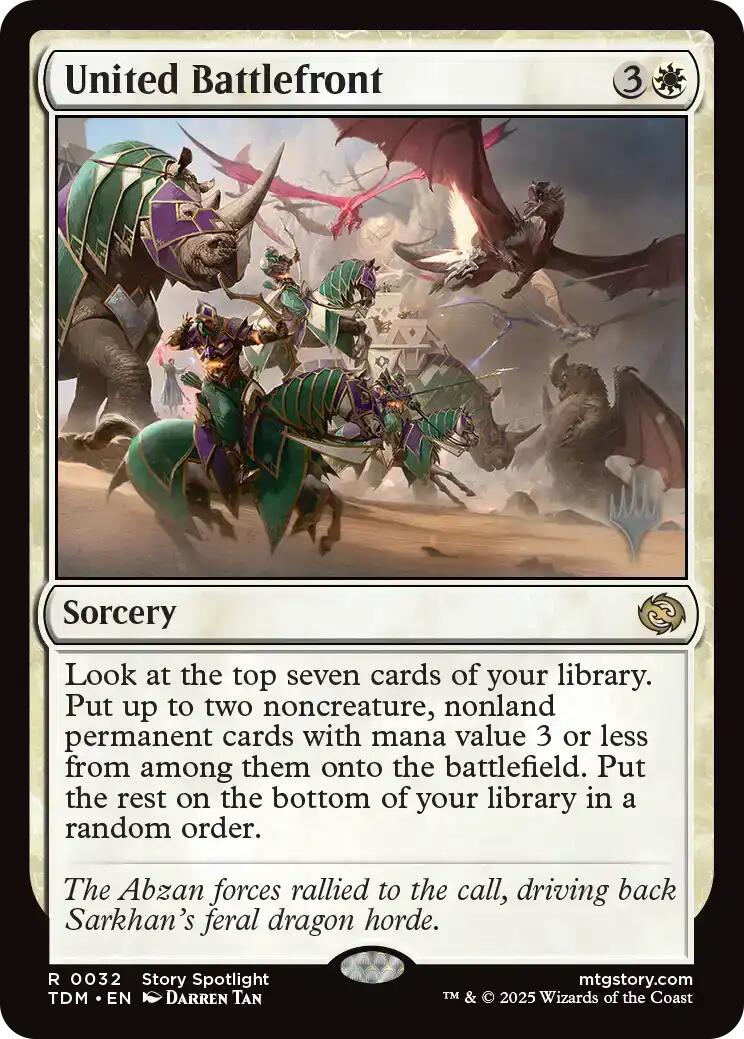 United Battlefront [Tarkir: Dragonstorm Promos] - Magic: The Gathering - Card Brawlers | Quebec | Canada |