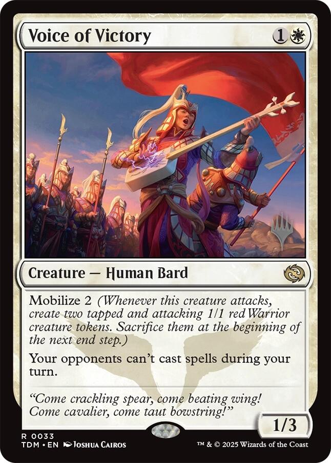 Voice of Victory [Tarkir: Dragonstorm Promos] - Magic: The Gathering - Card Brawlers | Quebec | Canada |