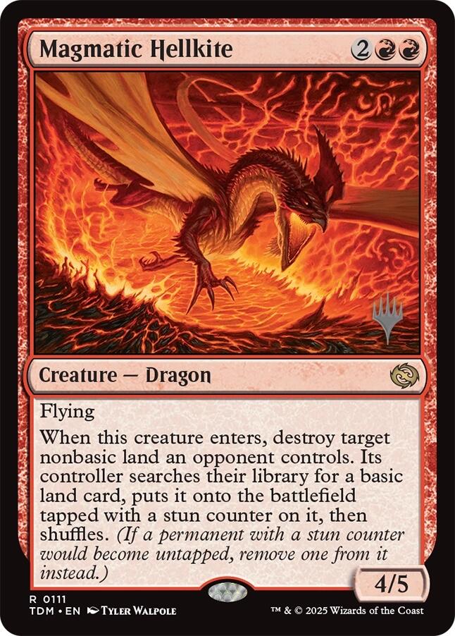 Magmatic Hellkite [Tarkir: Dragonstorm Promos] - Magic: The Gathering - Card Brawlers | Quebec | Canada |