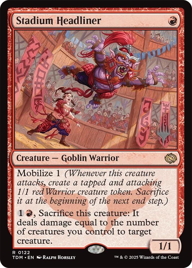 Stadium Headliner [Tarkir: Dragonstorm Promos] - Magic: The Gathering - Card Brawlers | Quebec | Canada |