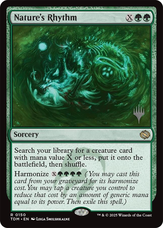 Nature's Rhythm [Tarkir: Dragonstorm Promos] - Magic: The Gathering - Card Brawlers | Quebec | Canada |