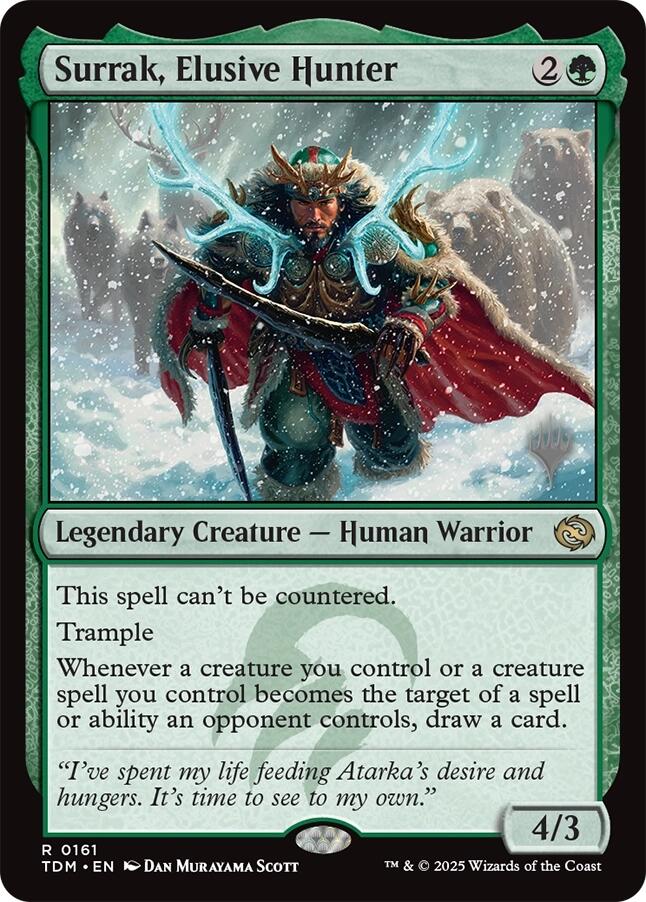 Surrak, Elusive Hunter [Tarkir: Dragonstorm Promos] - Magic: The Gathering - Card Brawlers | Quebec | Canada |