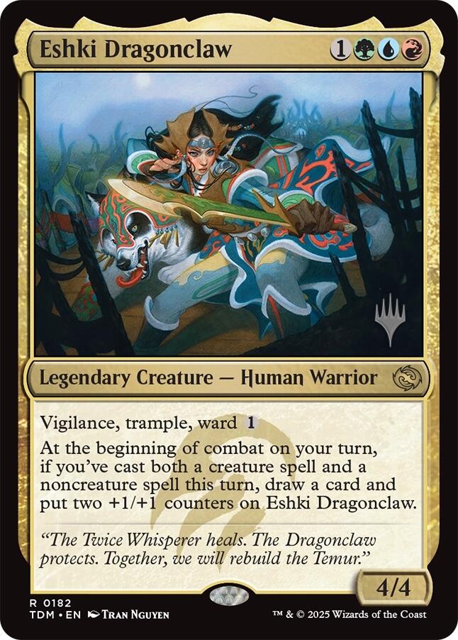 Eshki Dragonclaw [Tarkir: Dragonstorm Promos] - Magic: The Gathering - Card Brawlers | Quebec | Canada |