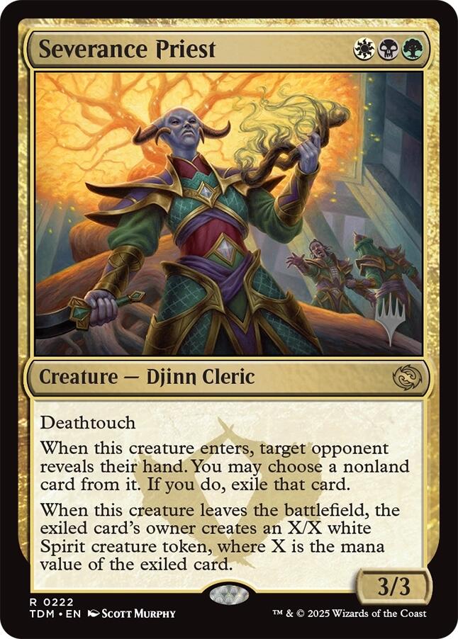 Severance Priest [Tarkir: Dragonstorm Promos] - Magic: The Gathering - Card Brawlers | Quebec | Canada |