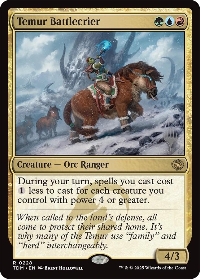 Temur Battlecrier [Tarkir: Dragonstorm Promos] - Magic: The Gathering - Card Brawlers | Quebec | Canada |