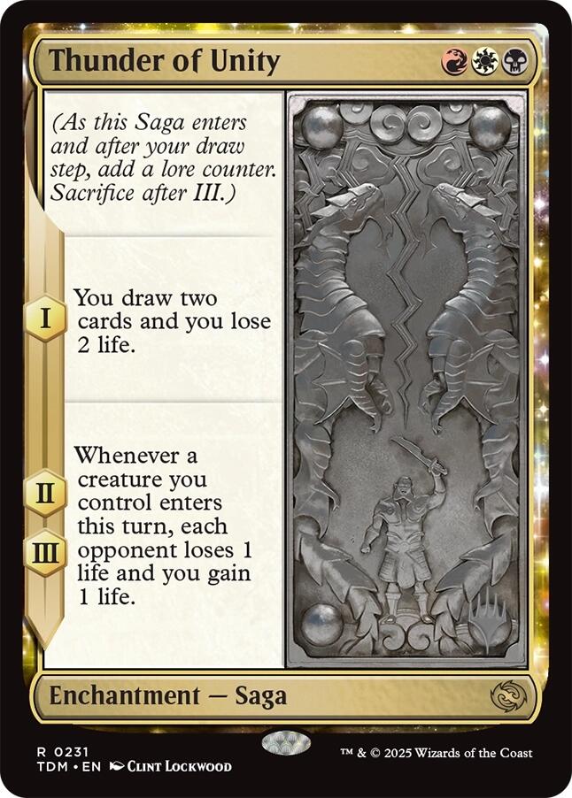 Thunder of Unity [Tarkir: Dragonstorm Promos] - Magic: The Gathering - Card Brawlers | Quebec | Canada |