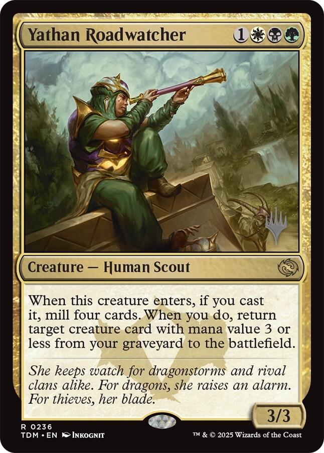Yathan Roadwatcher [Tarkir: Dragonstorm Promos] - Magic: The Gathering - Card Brawlers | Quebec | Canada |
