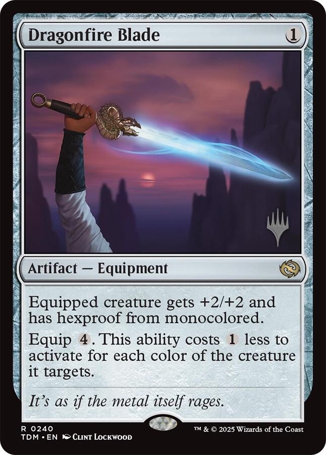 Dragonfire Blade [Tarkir: Dragonstorm Promos] - Magic: The Gathering - Card Brawlers | Quebec | Canada |