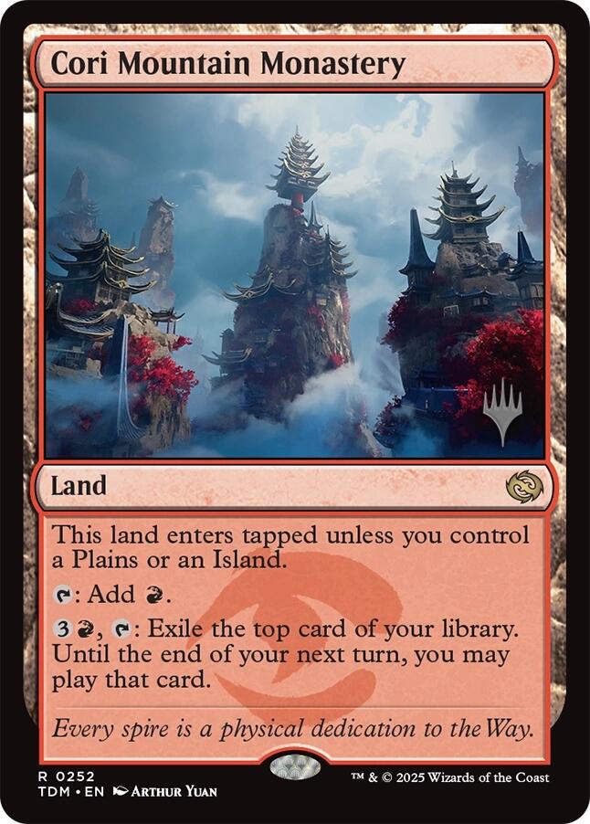 Cori Mountain Monastery [Tarkir: Dragonstorm Promos] - Magic: The Gathering - Card Brawlers | Quebec | Canada |