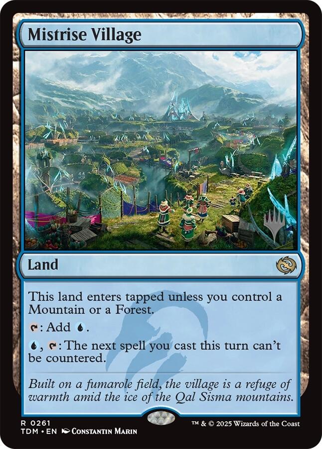 Mistrise Village [Tarkir: Dragonstorm Promos] - Magic: The Gathering - Card Brawlers | Quebec | Canada |