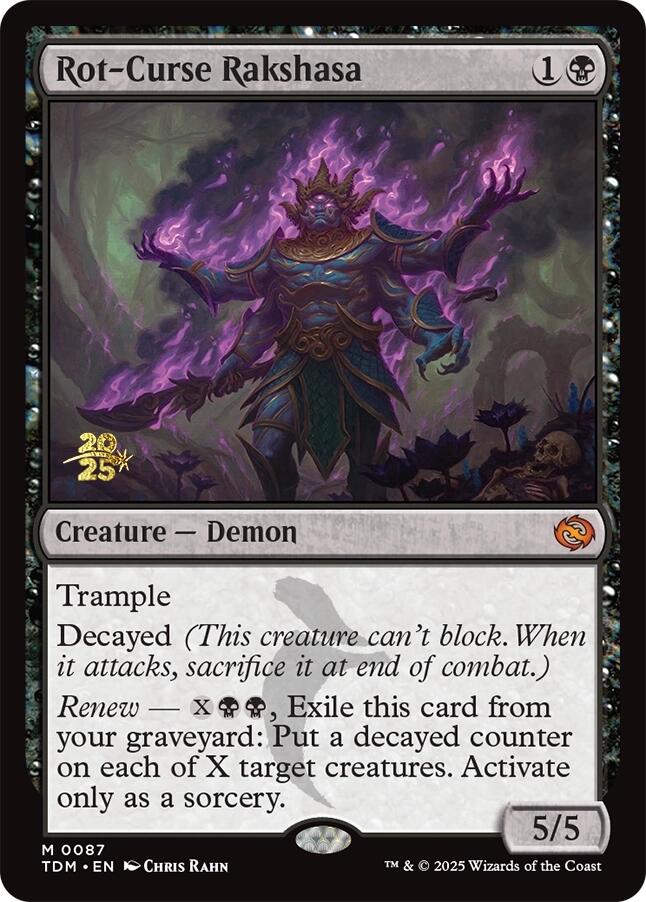 Rot-Curse Rakshasa [Tarkir: Dragonstorm Prerelease Promos] - Magic: The Gathering - Card Brawlers | Quebec | Canada |