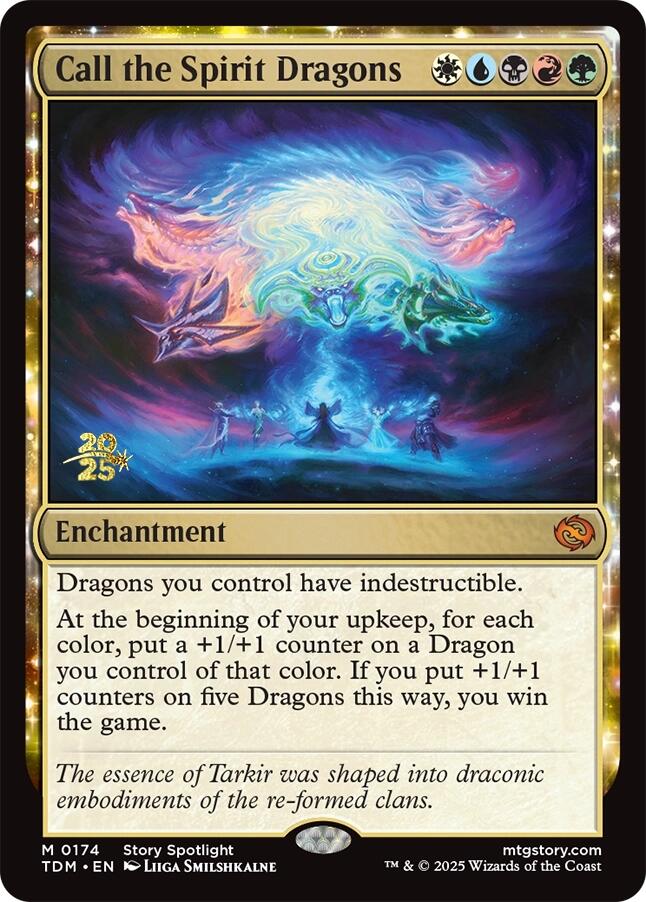 Call the Spirit Dragons [Tarkir: Dragonstorm Prerelease Promos] - Magic: The Gathering - Card Brawlers | Quebec | Canada |