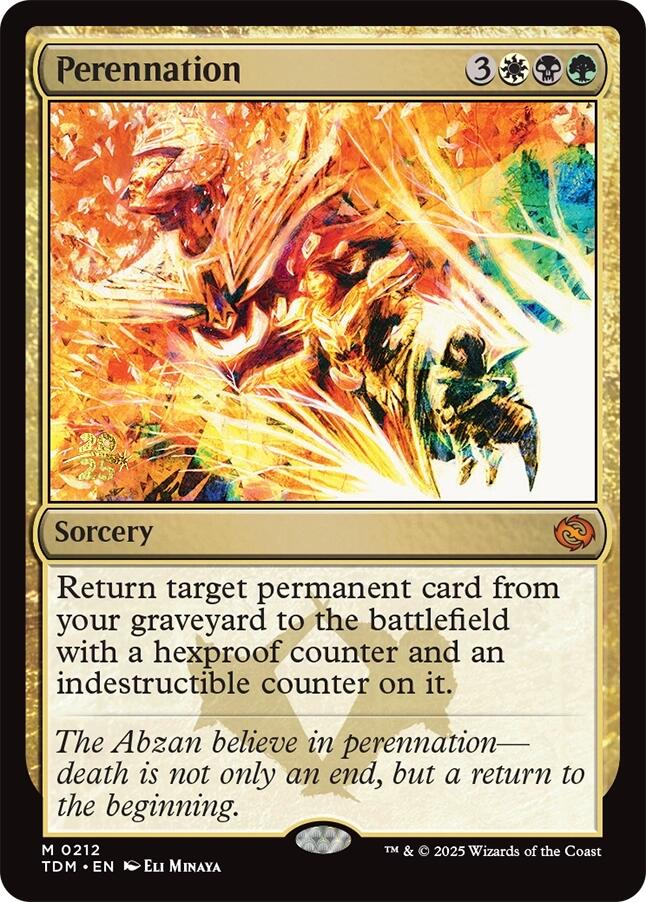 Perennation [Tarkir: Dragonstorm Prerelease Promos] - Magic: The Gathering - Card Brawlers | Quebec | Canada |