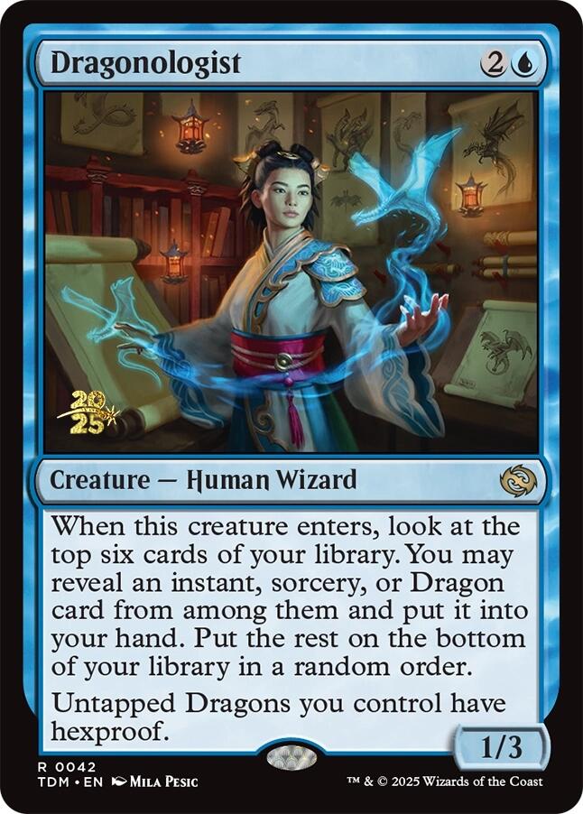 Dragonologist [Tarkir: Dragonstorm Prerelease Promos] - Magic: The Gathering - Card Brawlers | Quebec | Canada |