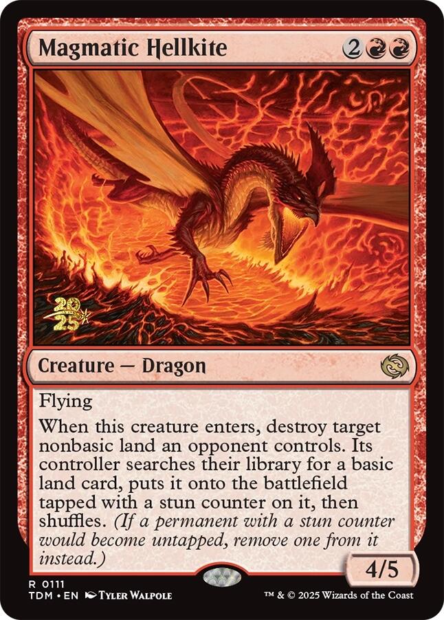 Magmatic Hellkite [Tarkir: Dragonstorm Prerelease Promos] - Magic: The Gathering - Card Brawlers | Quebec | Canada |