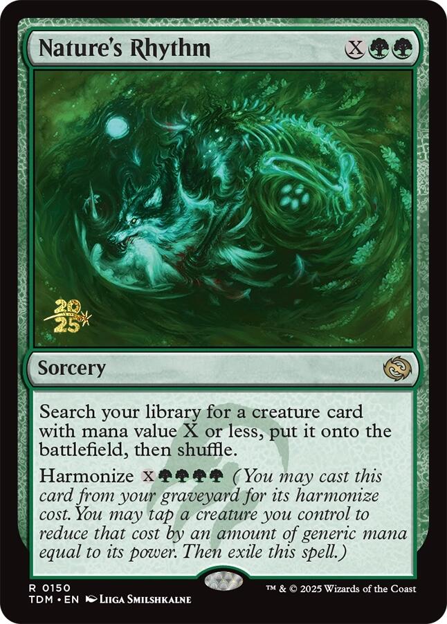 Nature's Rhythm [Tarkir: Dragonstorm Prerelease Promos] - Magic: The Gathering - Card Brawlers | Quebec | Canada |