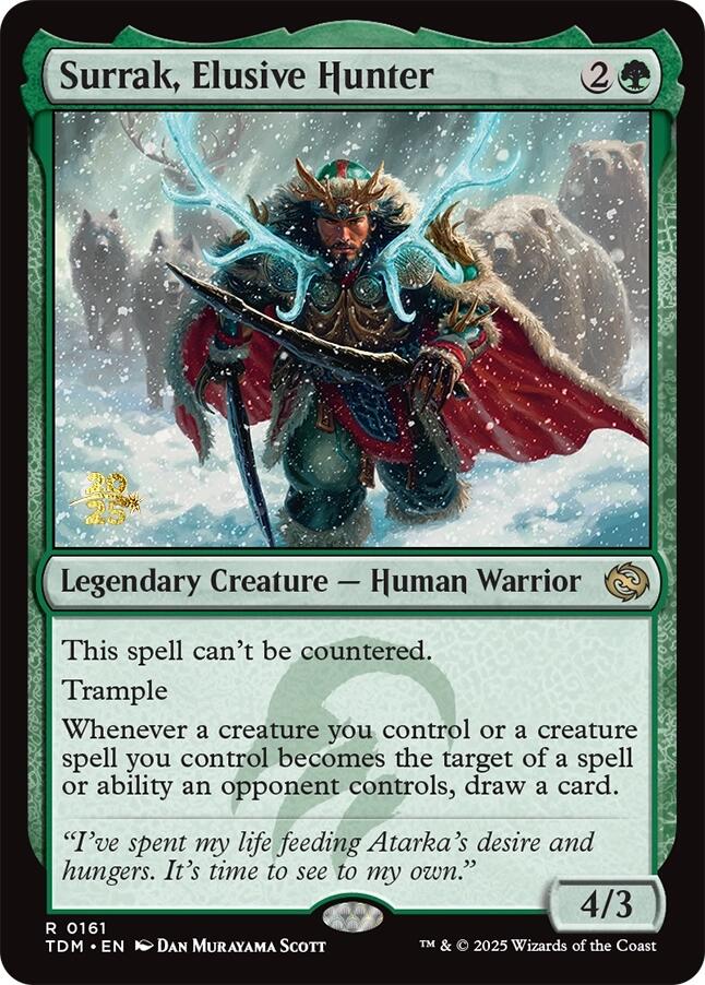 Surrak, Elusive Hunter [Tarkir: Dragonstorm Prerelease Promos] - Magic: The Gathering - Card Brawlers | Quebec | Canada |