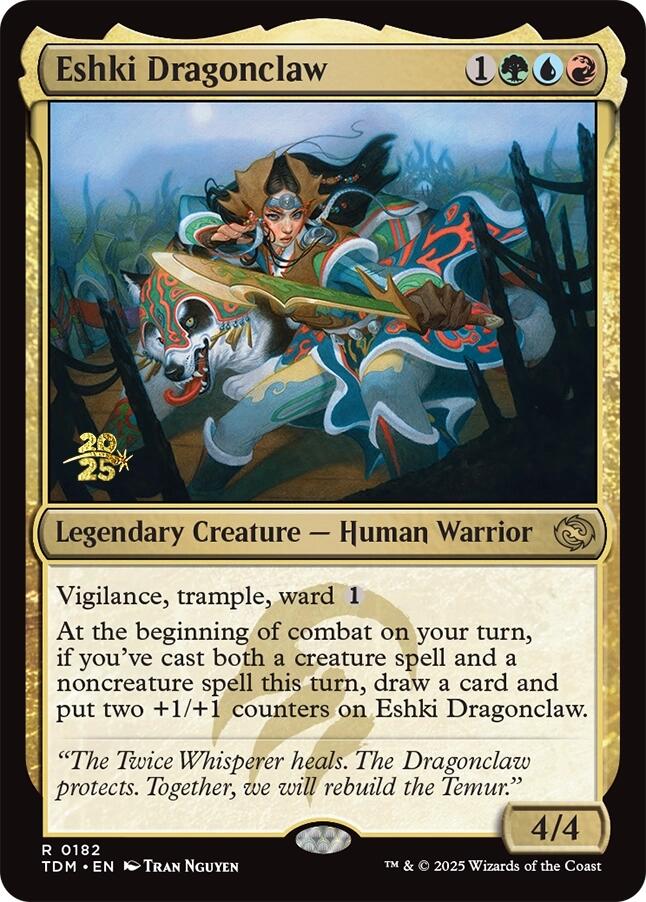 Eshki Dragonclaw [Tarkir: Dragonstorm Prerelease Promos] - Magic: The Gathering - Card Brawlers | Quebec | Canada |