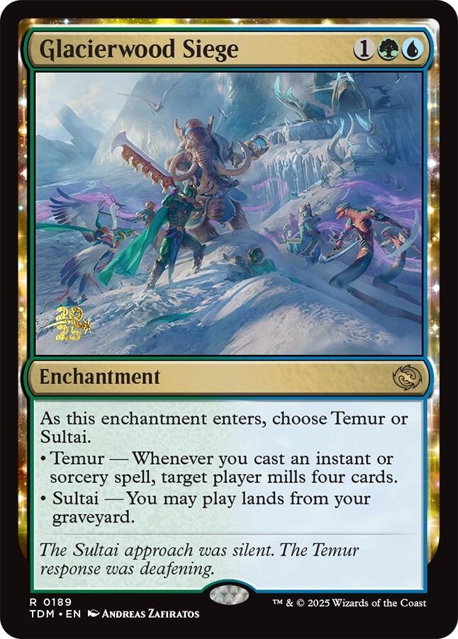 Glacierwood Siege [Tarkir: Dragonstorm Prerelease Promos] - Magic: The Gathering - Card Brawlers | Quebec | Canada |