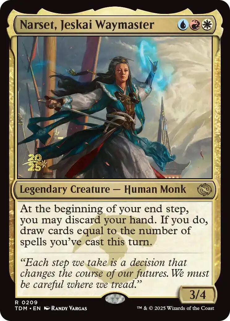 Narset, Jeskai Waymaster [Tarkir: Dragonstorm Prerelease Promos] - Magic: The Gathering - Card Brawlers | Quebec | Canada |