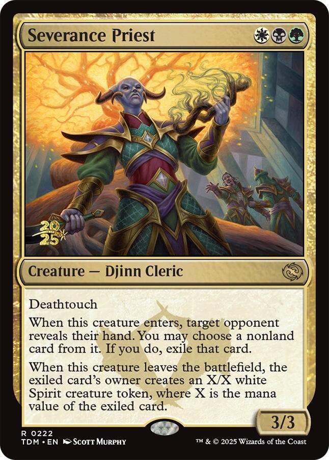Severance Priest [Tarkir: Dragonstorm Prerelease Promos] - Magic: The Gathering - Card Brawlers | Quebec | Canada |