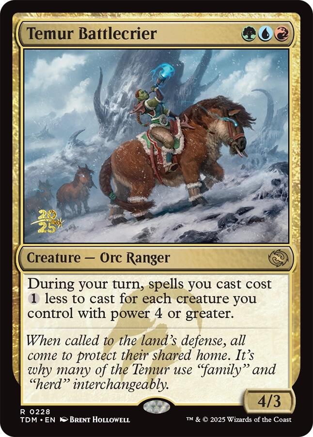 Temur Battlecrier [Tarkir: Dragonstorm Prerelease Promos] - Magic: The Gathering - Card Brawlers | Quebec | Canada |