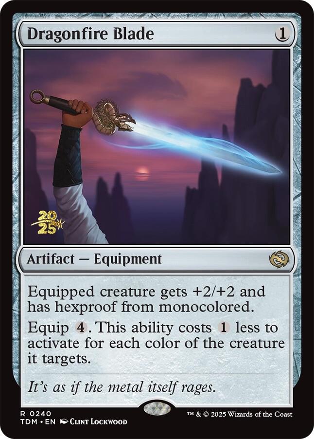 Dragonfire Blade [Tarkir: Dragonstorm Prerelease Promos] - Magic: The Gathering - Card Brawlers | Quebec | Canada |