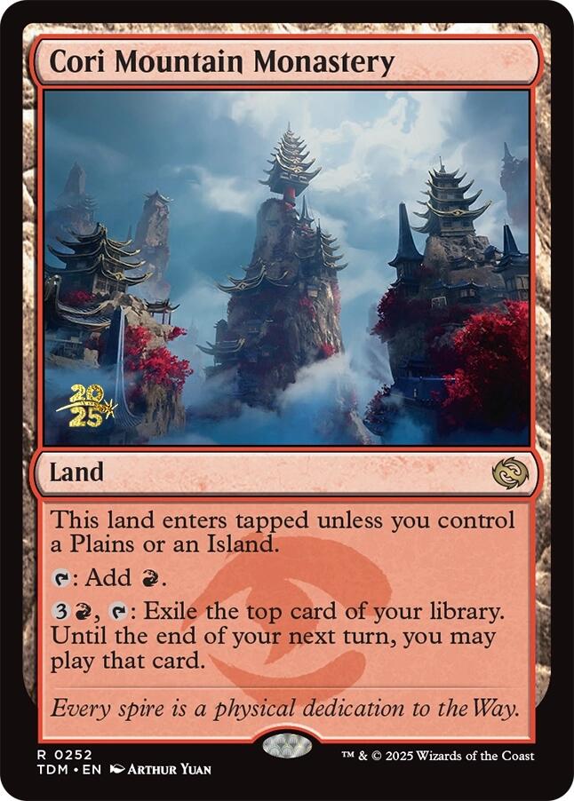 Cori Mountain Monastery [Tarkir: Dragonstorm Prerelease Promos] - Magic: The Gathering - Card Brawlers | Quebec | Canada |