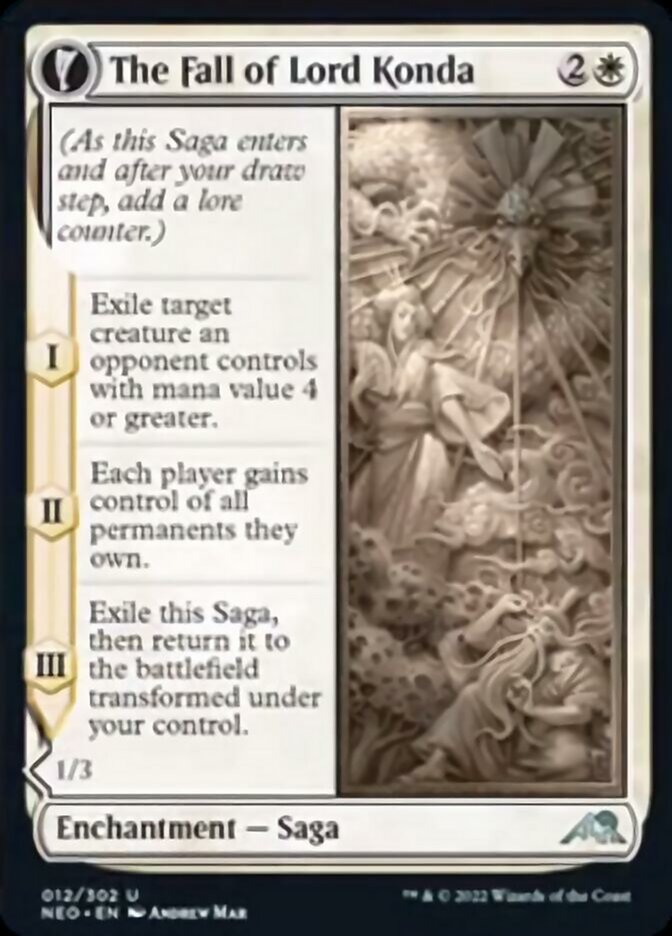 The Fall of Lord Konda // Fragment of Konda [Kamigawa: Neon Dynasty] - Magic: The Gathering - Card Brawlers | Quebec | Canada |