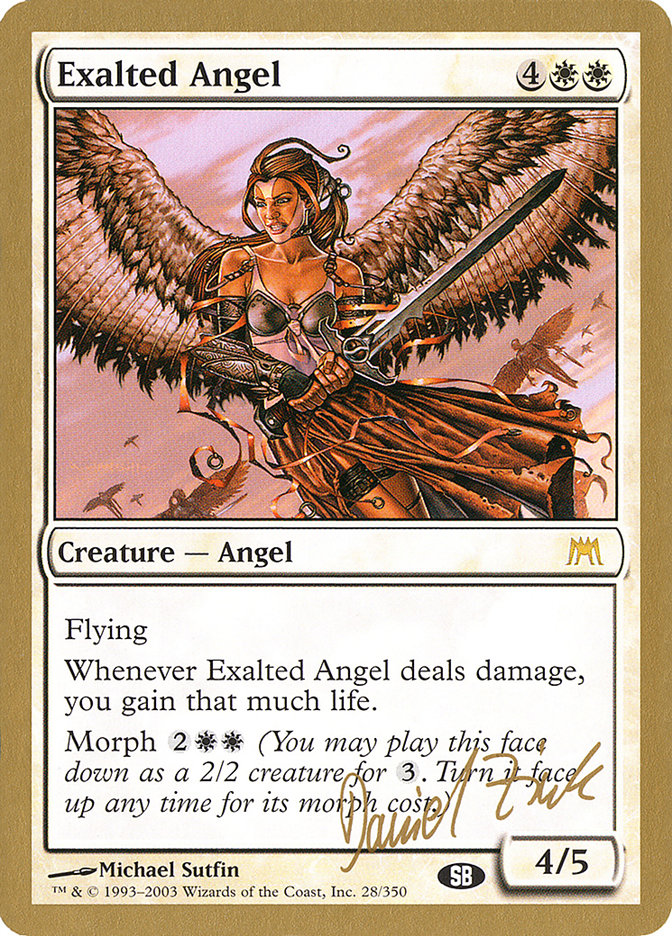 Exalted Angel (Daniel Zink) (SB) [World Championship Decks 2003] - Magic: The Gathering - Card Brawlers | Quebec | Canada |
