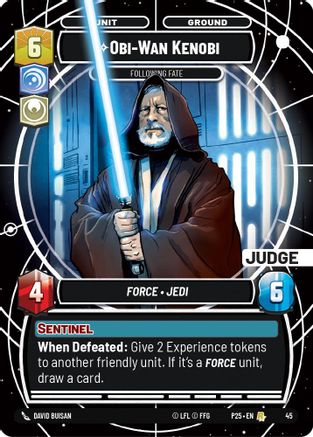 Obi-Wan Kenobi - Following Fate (45) (45) [Judge Promos] - Fantasy Flight Games - Card Brawlers | Quebec | Canada |