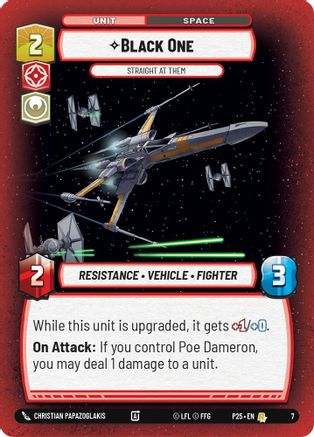 Black One - Straight At Them (7) (7) [Store Showdown Promos] - Fantasy Flight Games - Card Brawlers | Quebec | Canada |