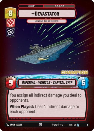 Devastator - Hunting the Rebellion (6) (Champion) (6) [Store Showdown Promos] - Fantasy Flight Games - Card Brawlers | Quebec | Canada |