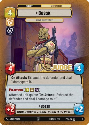 Bossk - Hunt By Instinct (2) (2) [Judge Promos] - Fantasy Flight Games - Card Brawlers | Quebec | Canada |